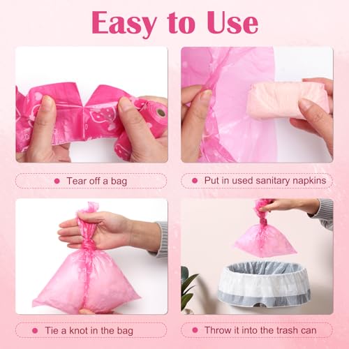 150Pcs Sanitary Napkin Disposal Bags, Luxiv Pink Disposable Sanitary Bag Personal Care Disposal Bags LuxivAu supplements