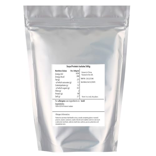 SOYA Protein Isolate (90% Protein) 500g by Hatton Hill, Unflavoured, Vegan Protein Shake Hatton HillAu supplements