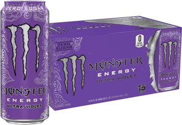 Monster Energy Ultra Violet, Sugar Free Energy Drink, 16 Ounce (Pack of 15) Monster EnergyUS supplements