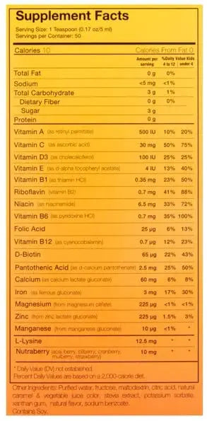 Vivioptal Kids, Liquid Multivitamin & Multiminerals Supplement, Berries, 8.45 Fl Oz Aus HealthcareAu supplements