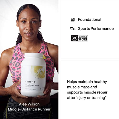 THORNE Whey Protein Isolate - 21 Grams of Easy-to-Digest Whey Protein Powder - NSF THORNEUS supplements