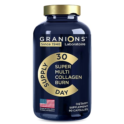 Thermogenic Hydrolyzed Collagen Burn - Hyaluronic Acid, Vitamin C, Multi Collagen Complex GranionsUS supplements