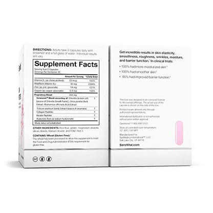 SeroVital Skin Restore, Healthy Skin Supplement with Ceramides and Hyaluronic Acid SerovitalUS supplements