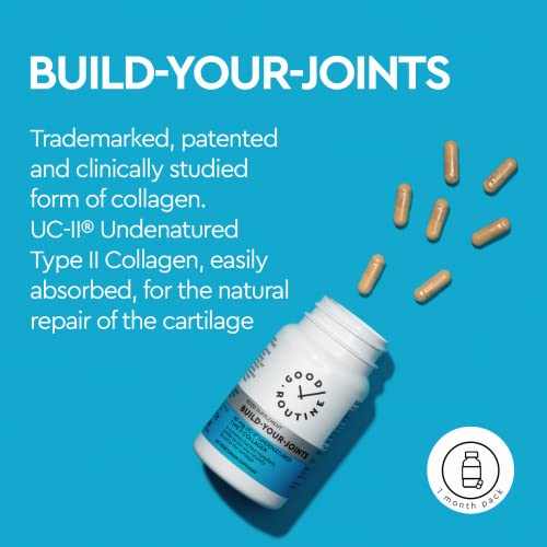 Build-Your-Joints (30 Vegetarian Capsules) - Knee Pain, Joint Pain, Pills, Treatment for Joints, Collagen,Repair GOOD ROUTINEAu supplements