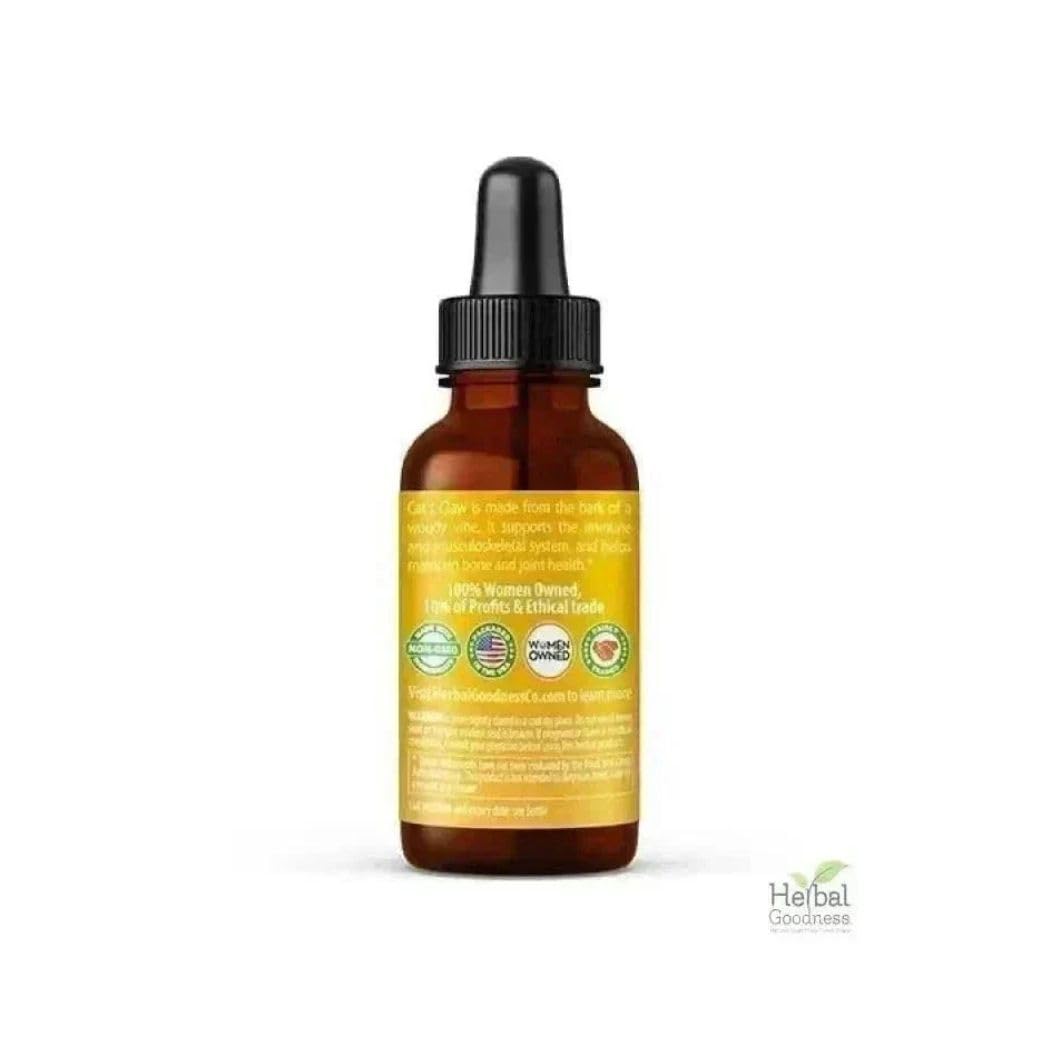 Cat's Claw Extract Joint Support - Herbal Supplement for Joint and Muscle Function, Immunity, Heart Support - Gluten Free - Superior Absorption - Organic Liquid 1oz - Herbal Goodness (1 bttl) Herbal GoodnessAu supplements