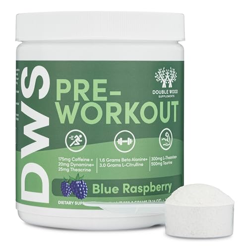 Pre Workout Powder for Men & Women (30 Servings of Caffeine, Beta Alanine, L-Citrulline Double Wood SupplementsAu supplements