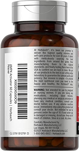 AMPK Metabolic Activator 450 mg | 60 Capsules | Non-GMO, Gluten Free | Jiaogulan Gynostemma HorbäachUS supplements