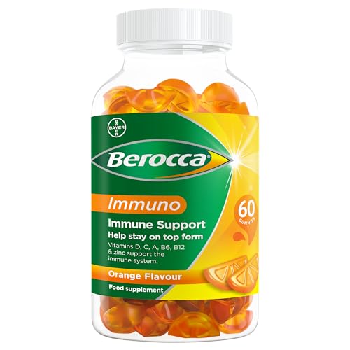 Berocca Immuno Gummy Vitamins, Orange Flavour, Bursting with Immune System BeroccaUS supplements