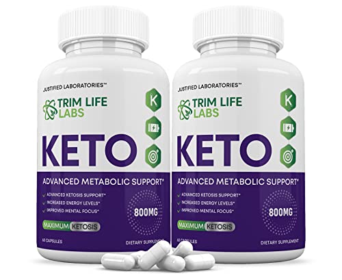 (2 Pack) Trim Life Labs Keto Pills Includes Apple Cider Vinegar Patented goBHB Justified LaboratoriesAu supplements