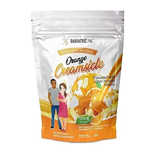 BariatricPal 30-Day Bariatric Vitamin Bundle (Multivitamin ONE 1 per Day! Chewable with 45mg Iron - Mixed Berry and Calcium Citrate Soft Chews 500mg with Probiotics - Orange Creamsicle) BariatricPalAu supplements