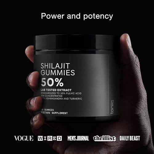 Shilajit Gummies 6000mg Equivalent (3X Stronger) – Himalayan Sourced + Ashwagandha + Turmeric – Lab Tested ToniiqAu supplements