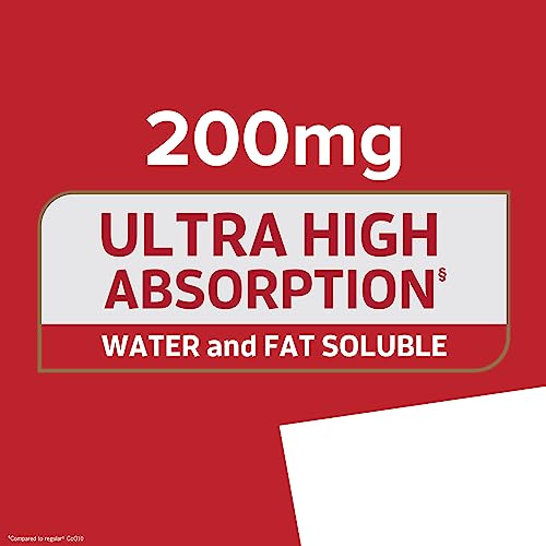 Qunol CoQ10 200mg Softgels, Ultra CoQ10 - Ultra High Absorption Coenzyme Q10 Supplem QunolUS supplements