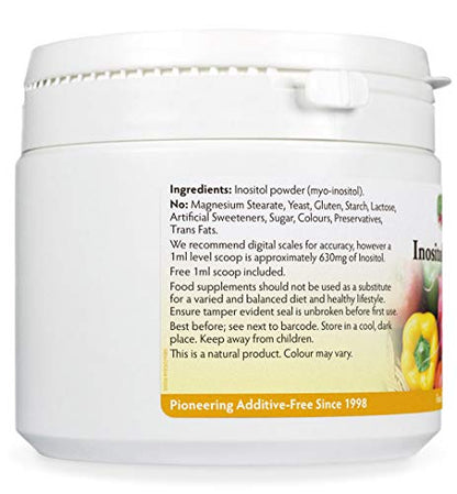 Inositol (Myo-Inositol) Powder 300g, Also Called Vitamin B8, High Absorption, Vegan Health Leads ...Working With NatureUS supplements
