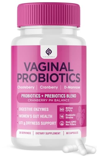 Vaginal Probiotics for Women Digestive Enzymes Gut Health PH Balance Pills, Women's Fuze NaturalsUS supplements