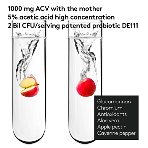 Youth & Tonic Natural Appetite Suppressant for Weight Loss / 1000 mg Apple Cider Youth & TonicUS supplements