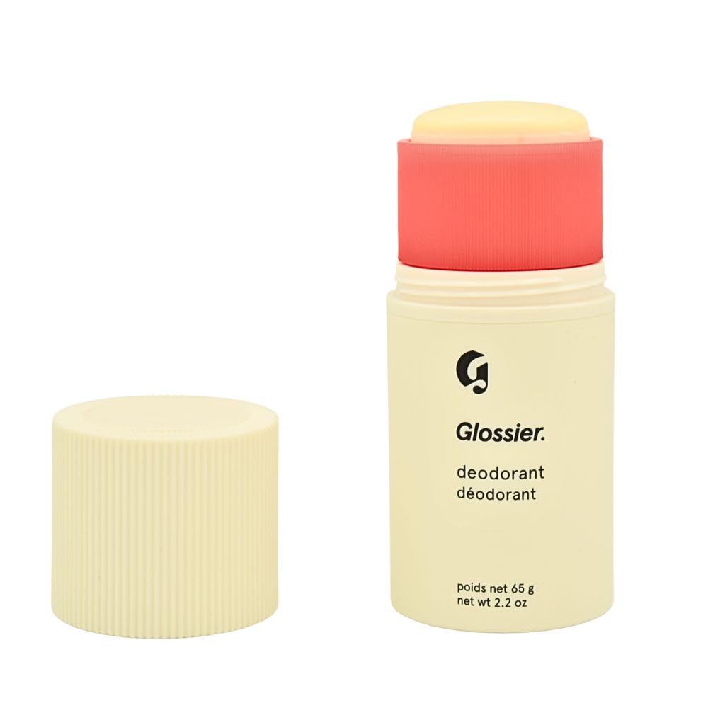 Glossier Deodorant Refillable Holiday Gift Set: Aluminum-Free Stick 2.2 oz + YOU Refill – Coconut Oil Base, Warm & Spicy GlossierAu supplements