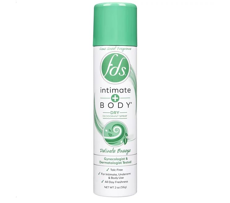 FDS Intimate + Body Dry Feminine Deodorant Spray, Delicate Breeze, 2 Oz GenericAu supplements