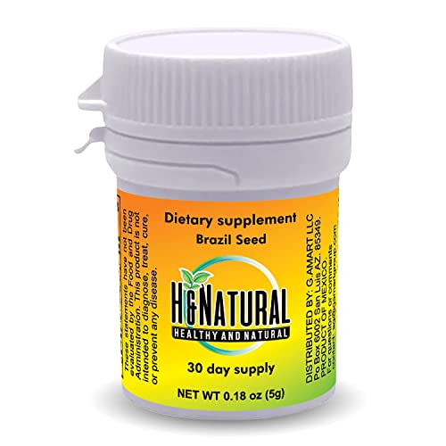 H&Natural Brazil Seed Dietary Supplement 30 Pieces H&NaturalUS supplements