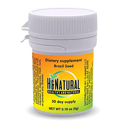 H&Natural Brazil Seed Dietary Supplement 30 Pieces H&NaturalUS supplements