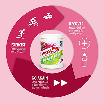 HIGH5 Recovery Drink | Whey Protein Isolate | Promotes Recovery | (Berry, 450g) HIGH5US supplements