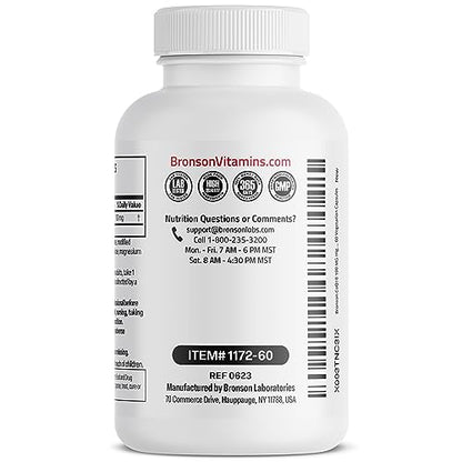 Bronson CoQ10 100 MG High Potency Cellular Energy Production, 60 Vegetarian Capsules BronsonUS supplements