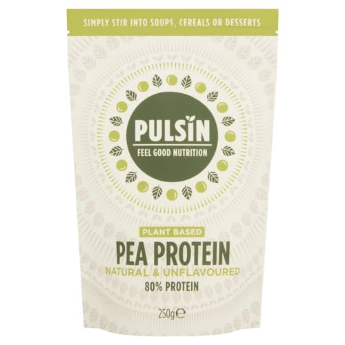 Pulsin - Unflavoured Vegan Pea Protein Powder - 250g - 8.0g Protein, 0g Carbs, 41 Kcals Per Serving PulsinAu supplements