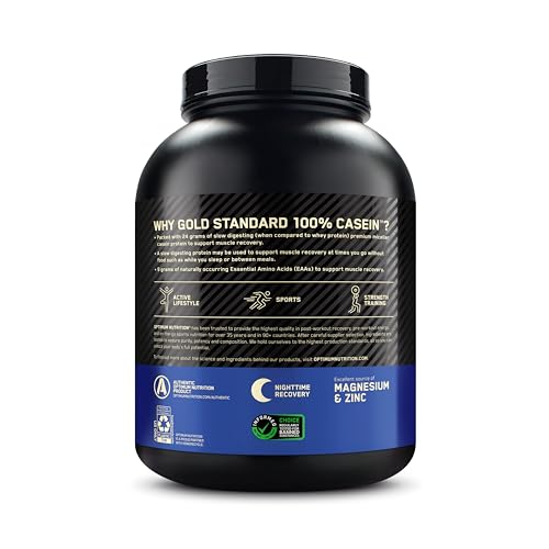 Optimum Nutrition Gold Standard 100% Casein Slow Digesting Protein Powder with Zinc Optimum NutritionUS supplements