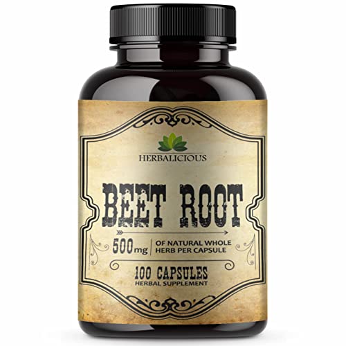 HERBALICIOUS Beet Root Capsules - Herbal Supplement for Athletic Performance HERBALICIOUSAu supplements