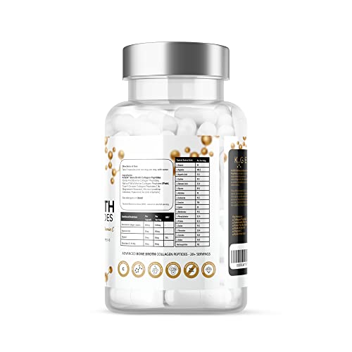 Pure Bone Broth Collagen Supplement Capsules Grass Fed Advanced Blend of Multi Collagen K GEN rejuvenation nutritionAu supplements