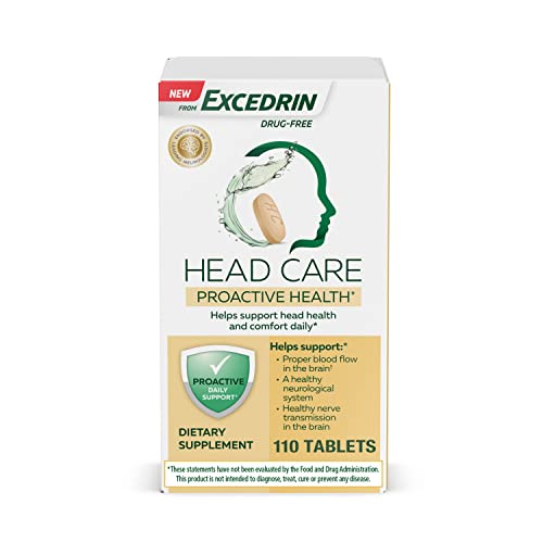 Excedrin Head Care Proactive Health with Magnesium, Riboflavin, Vitamin B6, Folic Acid ExcedrinUS supplements