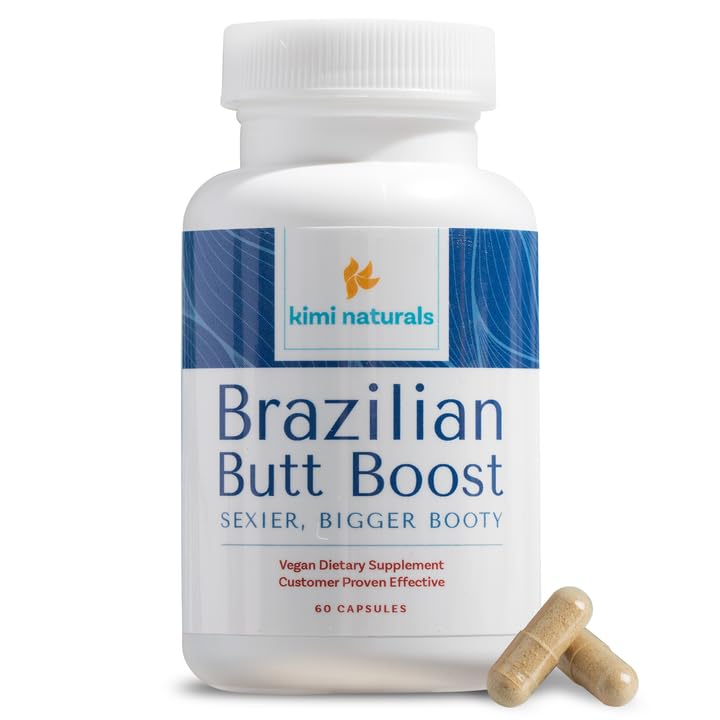 Kimi Naturals Butt Enhancer Pills - Tightening and Butt Lifting Supplements for Bigger Booty and Curvy Hips - Fast Growth Bum Enhancement 60 Capsules KIMIAu supplements