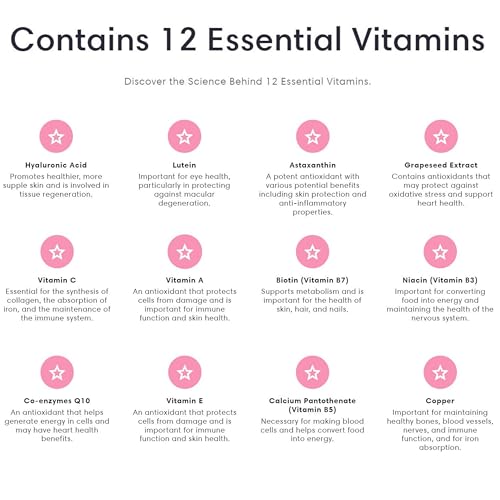 Re-Coll 1200mg Collagen Capsules - High Strength Supplement with Hyaluronic Acid - for Hair Skin Re-CollAu supplements