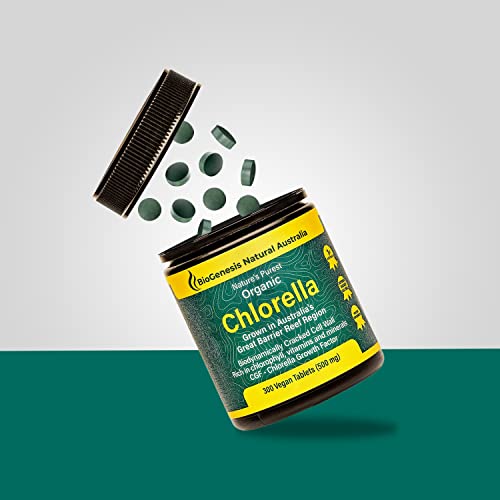 Biogenesis Organic Chlorella Tablets | Australian Grown | Chlorophyll-Rich BiogenesisUS supplements