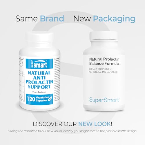 Supersmart - Natural Prolactin Balance Formula - with p5p Vitamin B6, Maca Root, Ashwagandha | Gluten Free - 120 Vegetarian Capsules SupersmartAu supplements