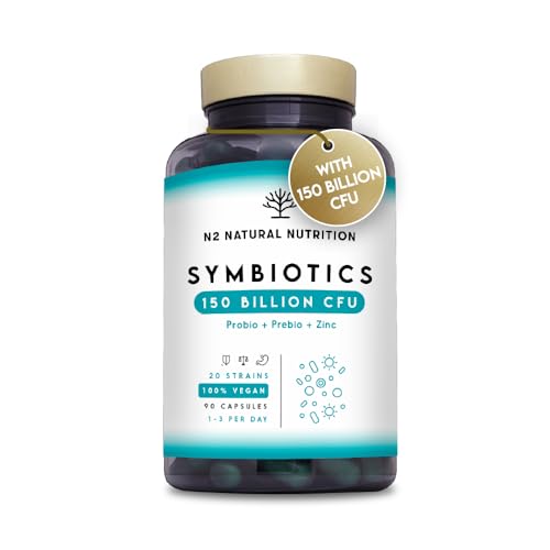Probiotics 150 Billion CFU - 20 Strains with Prebiotics & Zinc. Highest Concentration N2 Natural NutritionUS supplements