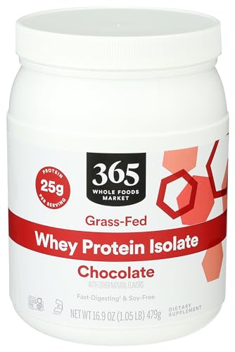 365 by Whole Foods Market, Chocolate Whey Protein Isolate, 16.9 Ounce 365 by Whole Foods MarketUS supplements
