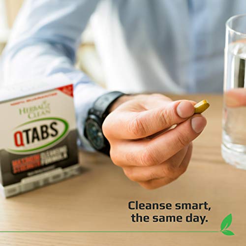 Herbal Clean - QTabs Same-Day Detox, Portable and Discreet, 10 Tablets Herbal CleanAu supplements