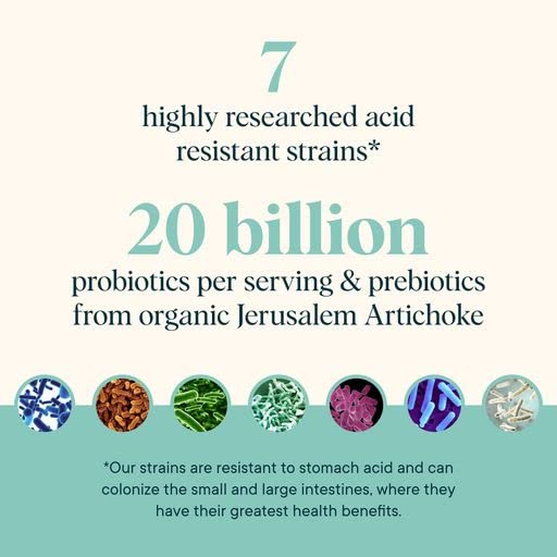 Ora Organic Prebiotic and Probiotic Powder Supplement - 20 Billion Probiotics, 7 Strains for Best Prebiotic Powder, Non-GMO, Probiotics for Women, Men & Kids - Apple Raspberry Flavor, 30 Servings… Ora OrganicUS supplements