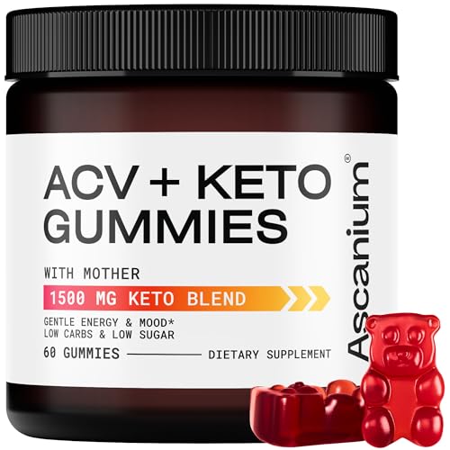 Ascanium Keto ACV Gummies 1500mg - Low-Sugar & Low-Carbs Apple AscaniumAu supplements