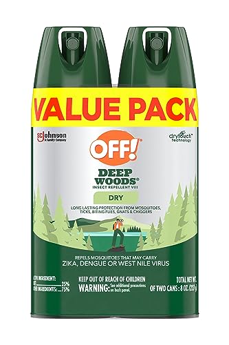 OFF! Deep Woods Insect Repellent Aerosol, Dry, Non-Greasy Formula, Bug OFF!Au supplements