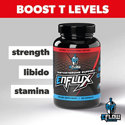 eFlow Nutrition Enflux Natural T Support with KSM-66 Ashwagandha - Supplement eFlow NutritionUS supplements