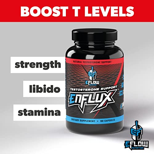 eFlow Nutrition Enflux Natural T Support with KSM-66 Ashwagandha - Supplement eFlow NutritionUS supplements