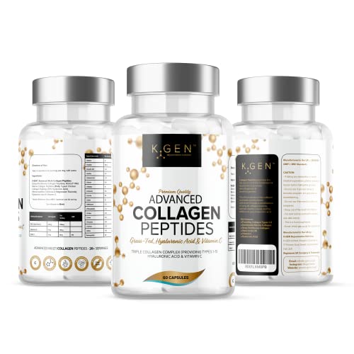 Pure Collagen Supplements Capsules Grass Fed Advanced Multi Collagen Peptides K GEN rejuvenation nutritionAu supplements