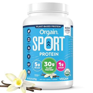 Orgain Organic Sport Vegan Protein Powder, Vanilla - 30g Plant Based Protein, For Pre-Work OrgainUS supplements