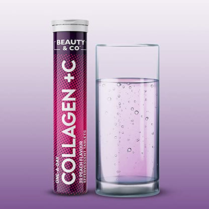 Collagen Effervescent - Marine Collagen & Vitamin C (2 Tubes) Beauty & CoUS supplements