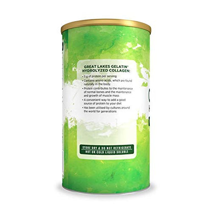 Great Lakes Gelatin Collagen Hydrolysate, Grass-Fed Bovine Hydrolysed Collagen Peptides Protein Great Lakes GelatinUS supplements