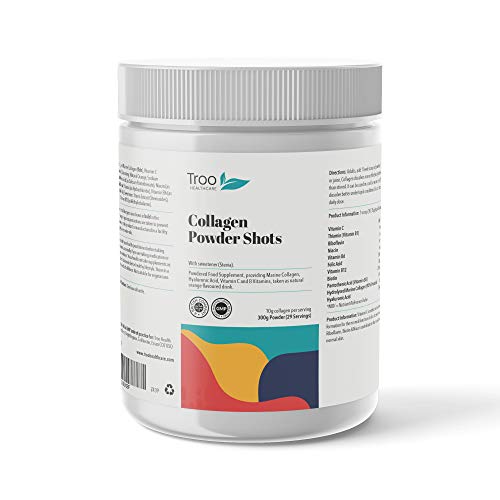 Hydrolysed Marine Collagen Peptides Powder Enhanced with Essential Vitamins 300g Troo Health CareUS supplements