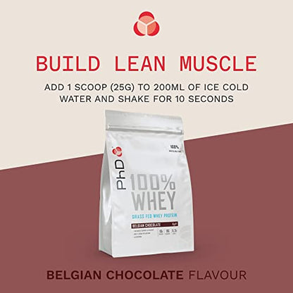 PhD Nutrition 100 Percent Whey, Grass Fed Whey, Lean Muscle Protein Powder PhDUS supplements
