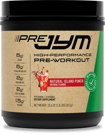 JYM Supplement Science Pre JYM Pre Workout Powder - BCAAs, Creatine HCI, Citrulline JYM Supplement ScienceAu supplements