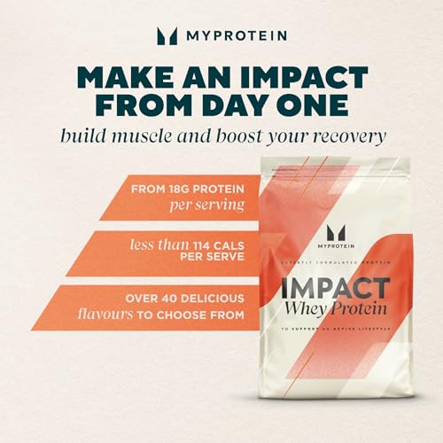 Myprotein Impact Whey Protein Blend, Vanilla, 2.2 lbs (40 Servings) MyproteinUS supplements